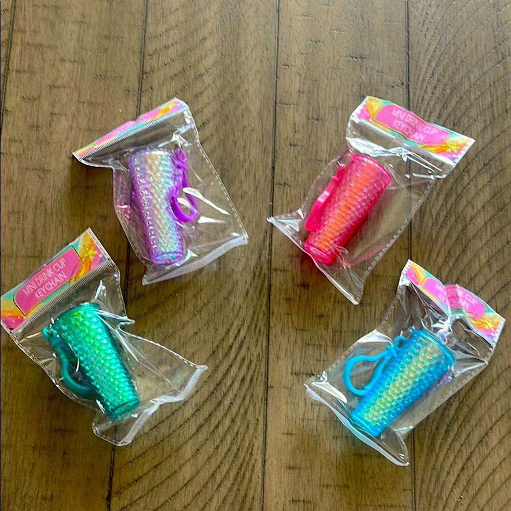 Colorful Party Cup Keychains